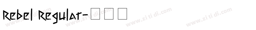 Rebel Regular字体转换